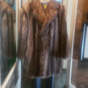 Real fur coat